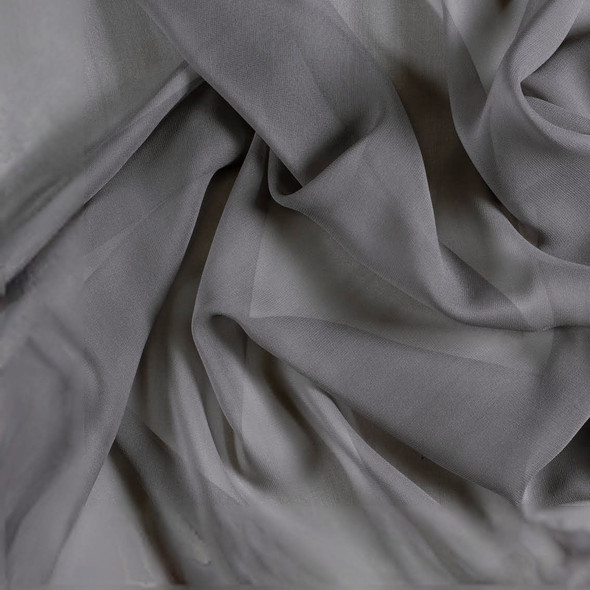 Pure Silk Chiffon - Gray 212189R