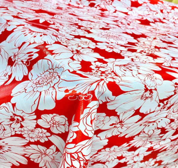 Oilcloth - Fiore Red 208995D
