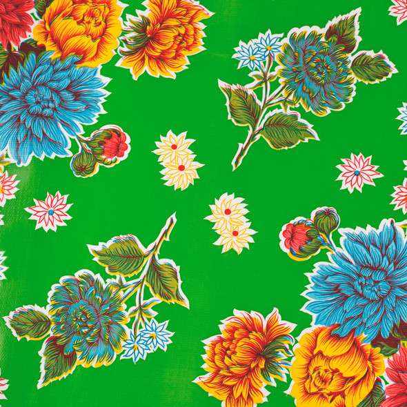 Oilcloth - Chrysanthemum Green 208995H
