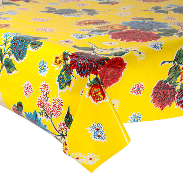 Oilcloth - Chrysanthemum Yellow 208995L