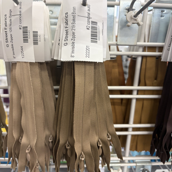 Invisible Zipper 8" - 219 Baked Bean 222201