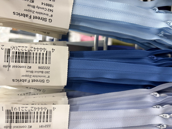 Invisible Zipper 8" - 260 Ballet Blue  222206