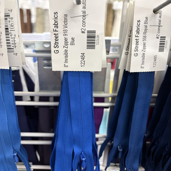 Invisible Zipper 8" - 918 Victoria Blue 122484