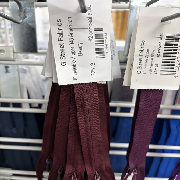 Invisible Zipper 8" - 048 American Beauty 122513