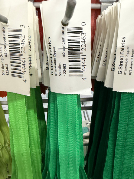 Invisible Zipper 8" - 538 Mint 122463