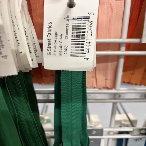 Invisible Zipper 8" - 540 Lake Green 122468