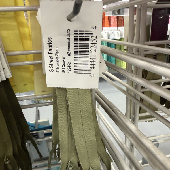 Invisible Zipper 8" - 883 Quaker