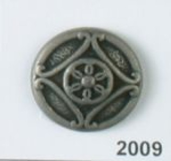 Antique Silver Full Metal Md Button DB-2009