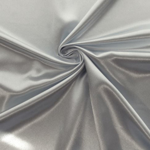 Heavy Crepe Back Satin - Silver 245193BC