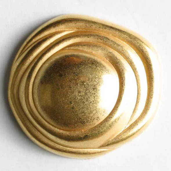 Round Swirl Gold 34L Button DB-1783