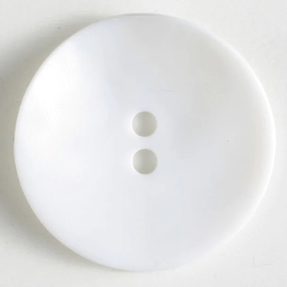 Round Warped White Polyamide Lg Buttons