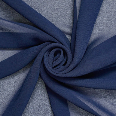 Polyester Chiffon - Navy 206002AA