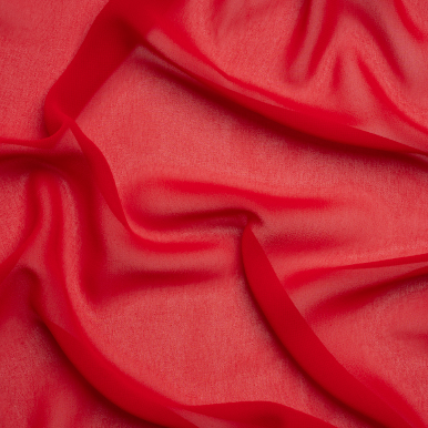 Polyester Chiffon - Red 206002AF