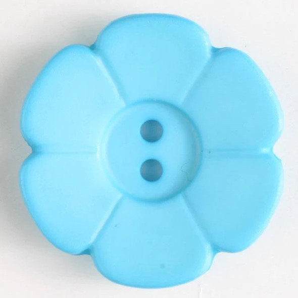 Sky Blue Flower 45L Button DB-1372