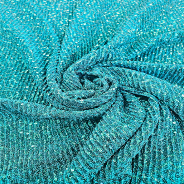All Over Sequins CLEARANCE - Teal 242203N