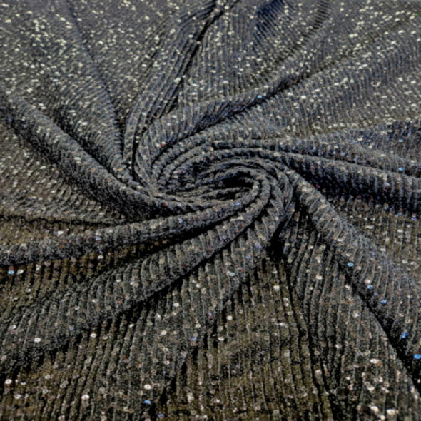 All Over Sequins CLEARANCE - Iridescent Black 242202P