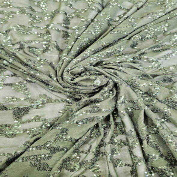 All Over Sequins CLEARANCE - Green 242203AQ