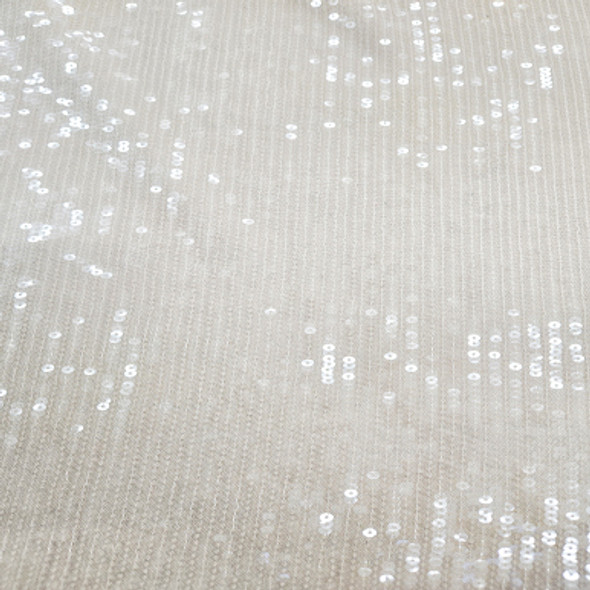 All Over Sequins CLEARANCE - Cream with Iridescent