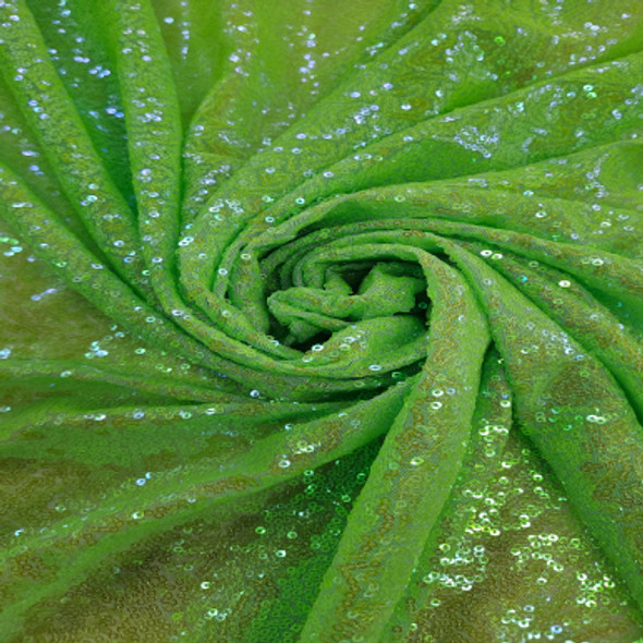 All Over Sequins CLEARANCE - Light Green with Iridescent 242203BT