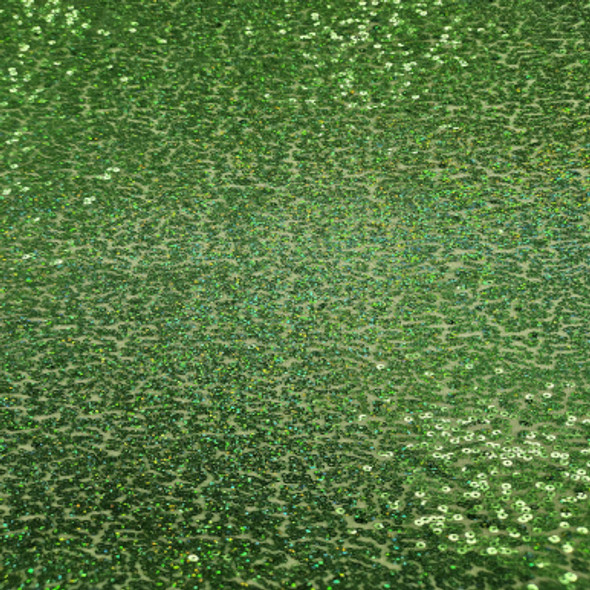 All Over Sequins CLEARANCE - Green with Iridescent