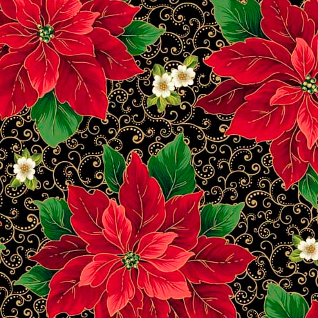 Poinsettia Symphony Black 223707DR