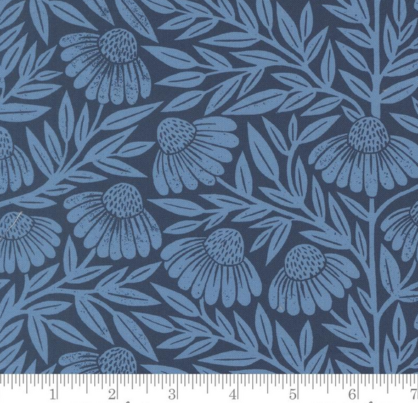 Garden Series - Echinacea Large Floral - Dark Blue 223707FF