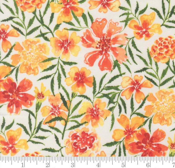 Soulstice Coral - Golden Days Florals Watercolor 223707FQ
