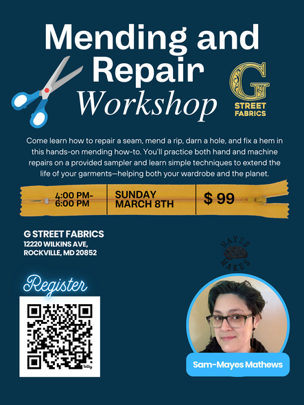 Mending and Repair  - Sam-Mayes Mathews  – March 8