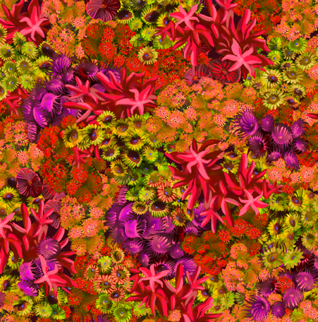 Treasures at Sea Coral in Red 223707GR