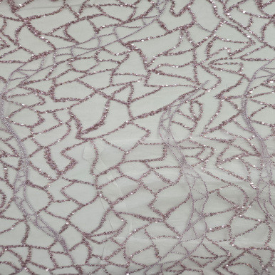 Beaded Embroidered - Mauve 231026E