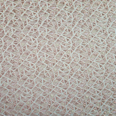 Metallic Brocade - Blush 216496E