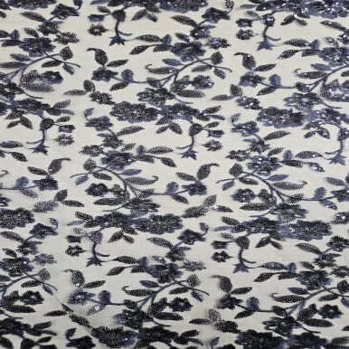 Embroidered Tulle - Marino 227613R