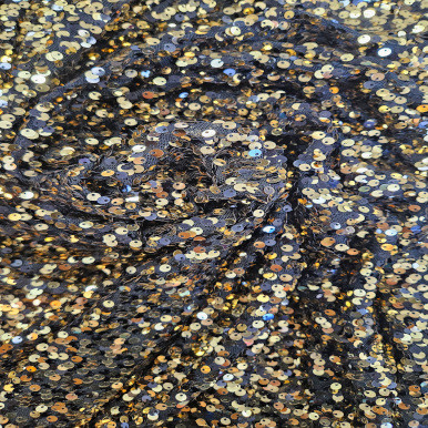 All Over Sequins CLEARANCE - Black and Gold