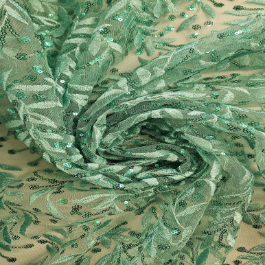 Embroidered Tulle - Menta 227613AS