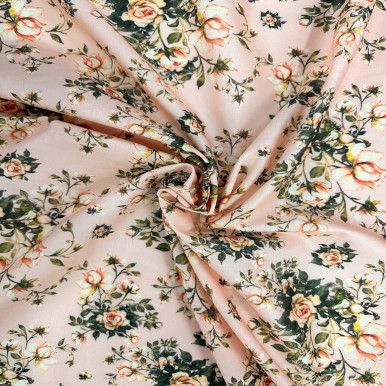 Pure Cotton Lawn Print - Pink Flower in Pink 192554AY