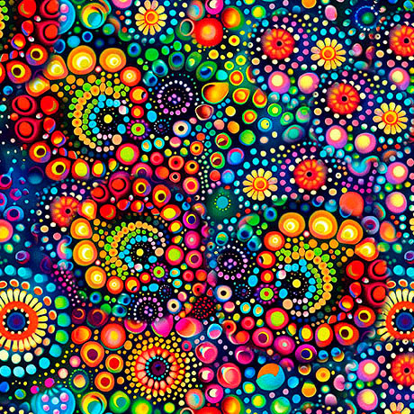108" Wide Quilt Back - Jubilee Dot Geo 201151X