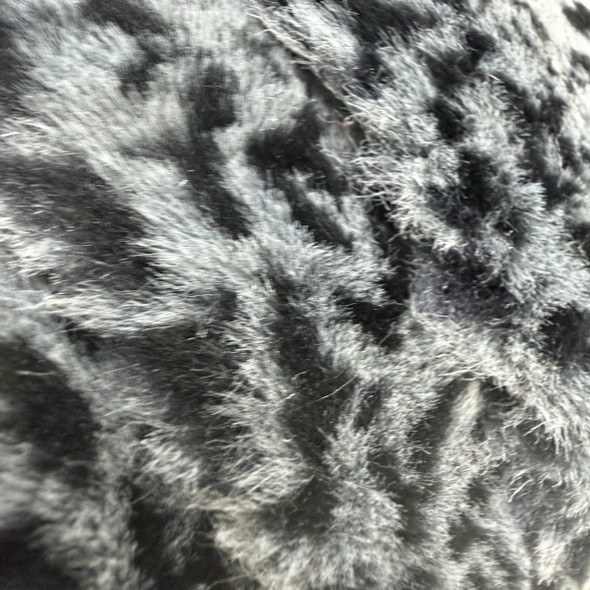 Luxury Faux Fur - Black and White 204785F