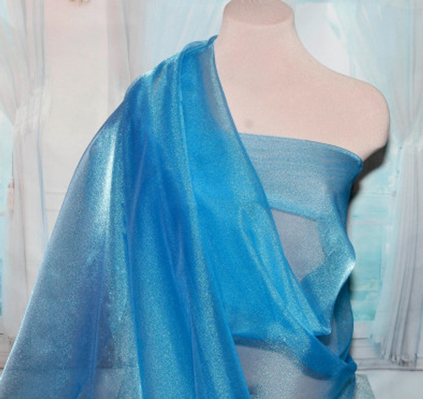 Sparkle Organza - Chinese Blue