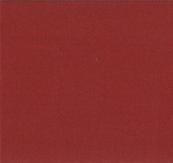 Bella Solids by Moda Fabrics - Brick Red - Sold in 1/2 yards.
