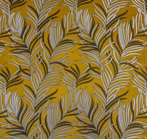 Silk Face Brocade - Golden Feathers 1460