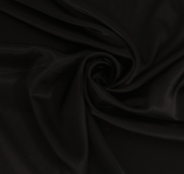 Polyester Charmeuse - Black 208192AM