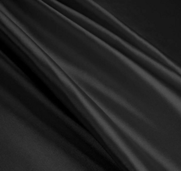 Polyester Stretch Charmeuse - Black 209356AK