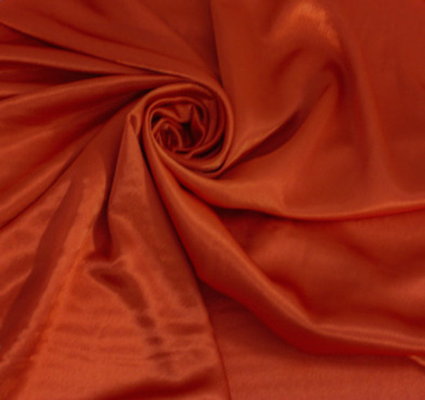 Polyester Stretch Charmeuse - Rust 209356R