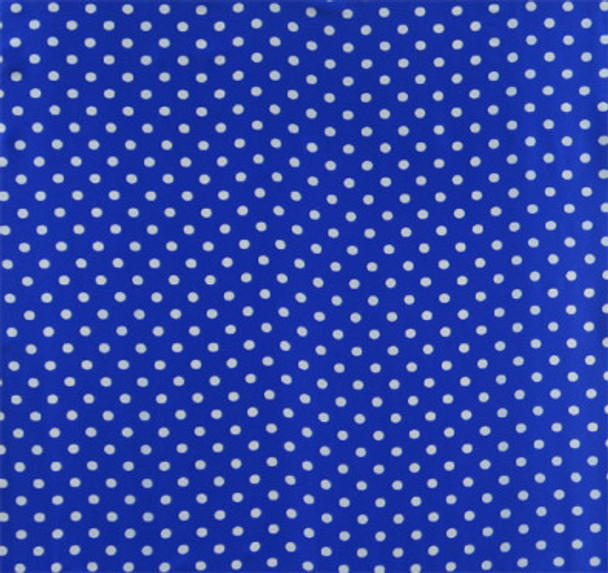 Printed Silk Charmeuse - 3/8"Dot-Light Blue on Super Blue 208542BH