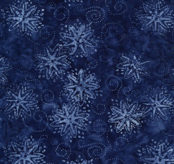 Tonga Java Batiks - Velocity Pinwheel Royal 182152EX