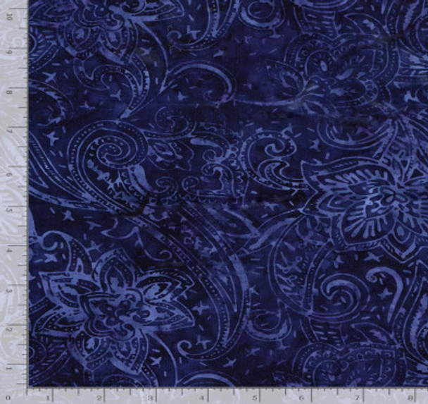 Tonga Java Batiks - Jacobean Paisley Eggplant 182152P