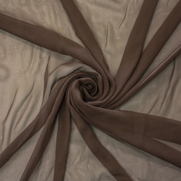 Brown Pure Silk Chiffon | G Street Fabrics