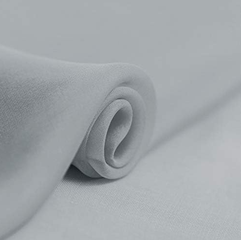 Pure Silk Chiffon - Silver 212189F