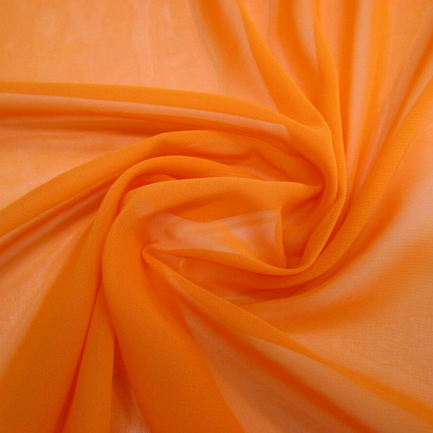Pure Silk Chiffon - Orange 212189AJ