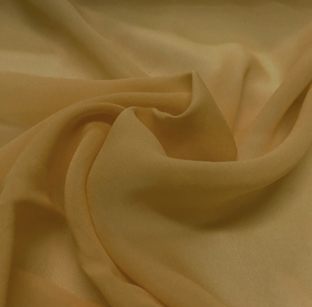 Pure Silk Chiffon - Mustard 212189AW